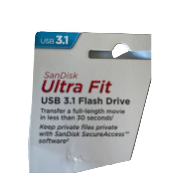 New SanDisk Cruzer ULTRA FIT 32GB USB Flash Drive USB 3.1 - Picture 7 of 8